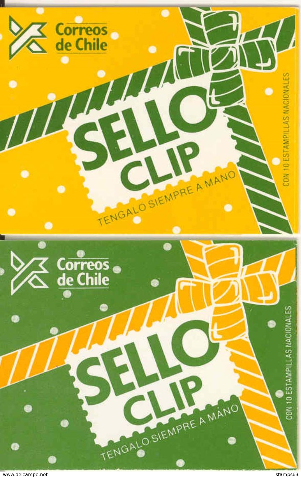 CHILE, 1990, Booklet 18/19, Christmas, Pair - Chili