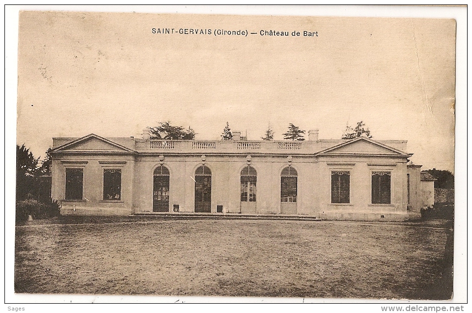 ST GERVAIS Gironde Sur CP. - 1921-1960: Période Moderne