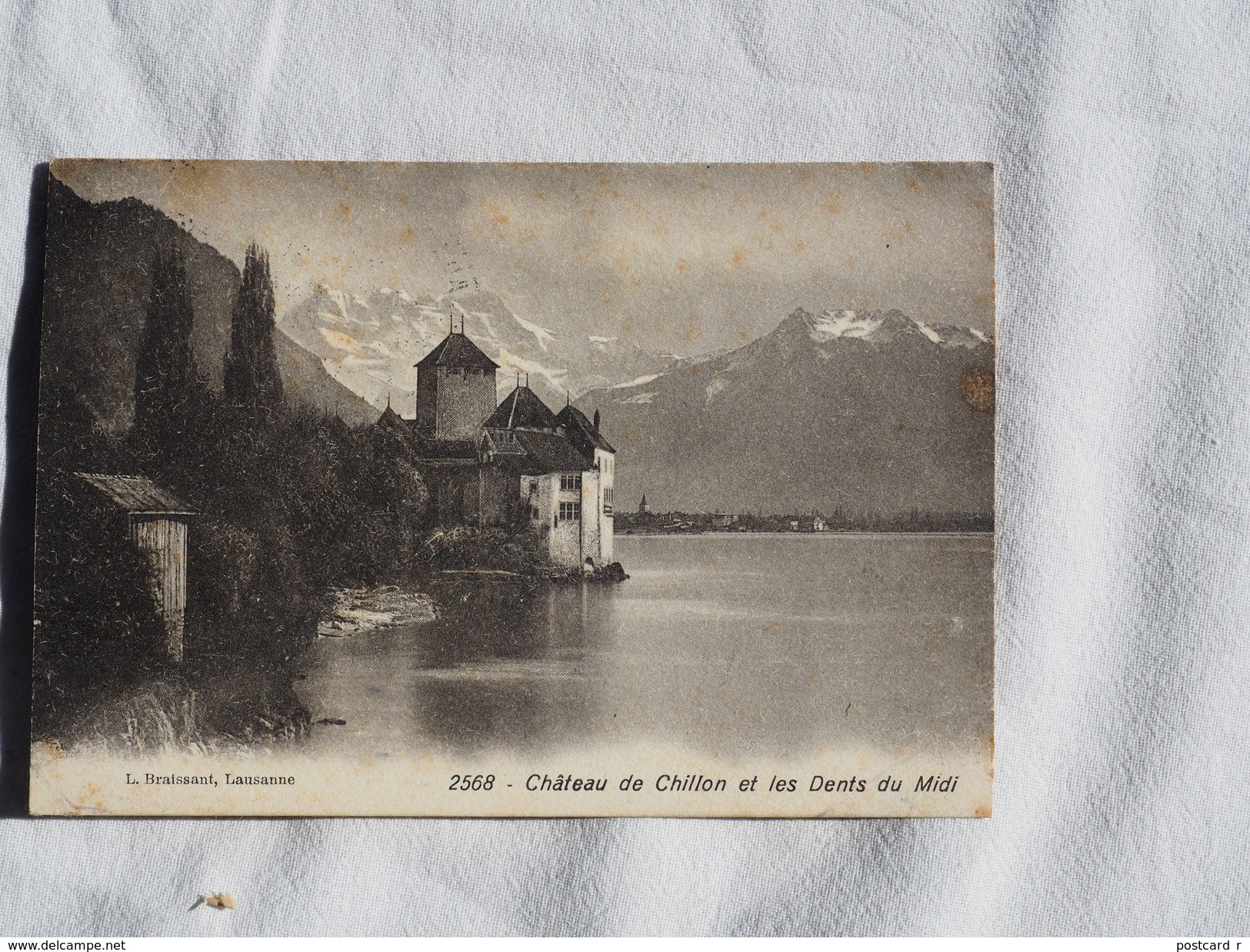 Switzerland Montreux, Le Chateau De Chillon  Et Les Dents Du Midi Stamps 1911    A 159 - Montreux