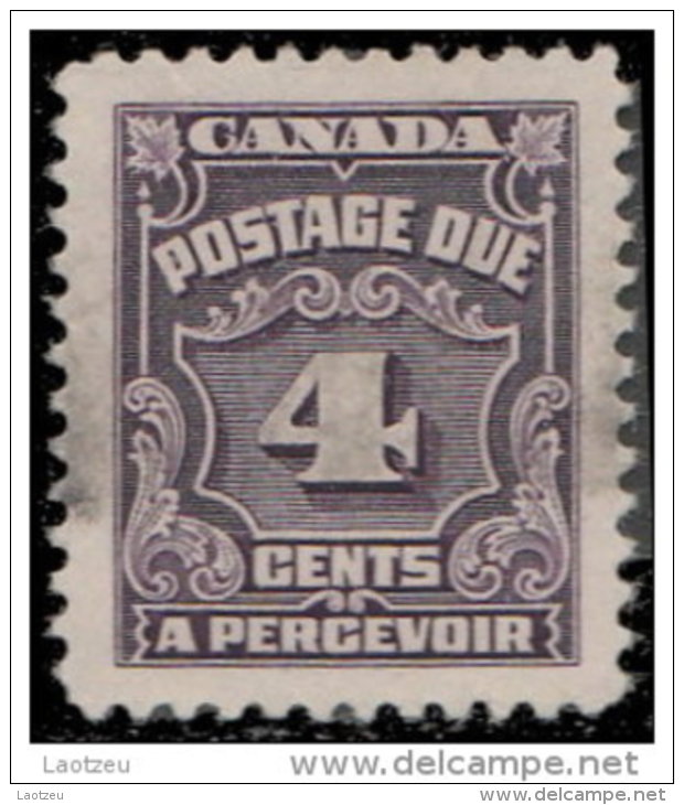 Canada Taxe 1935. ~ T  17 - 4 C. Violet - Port Dû (Taxe)