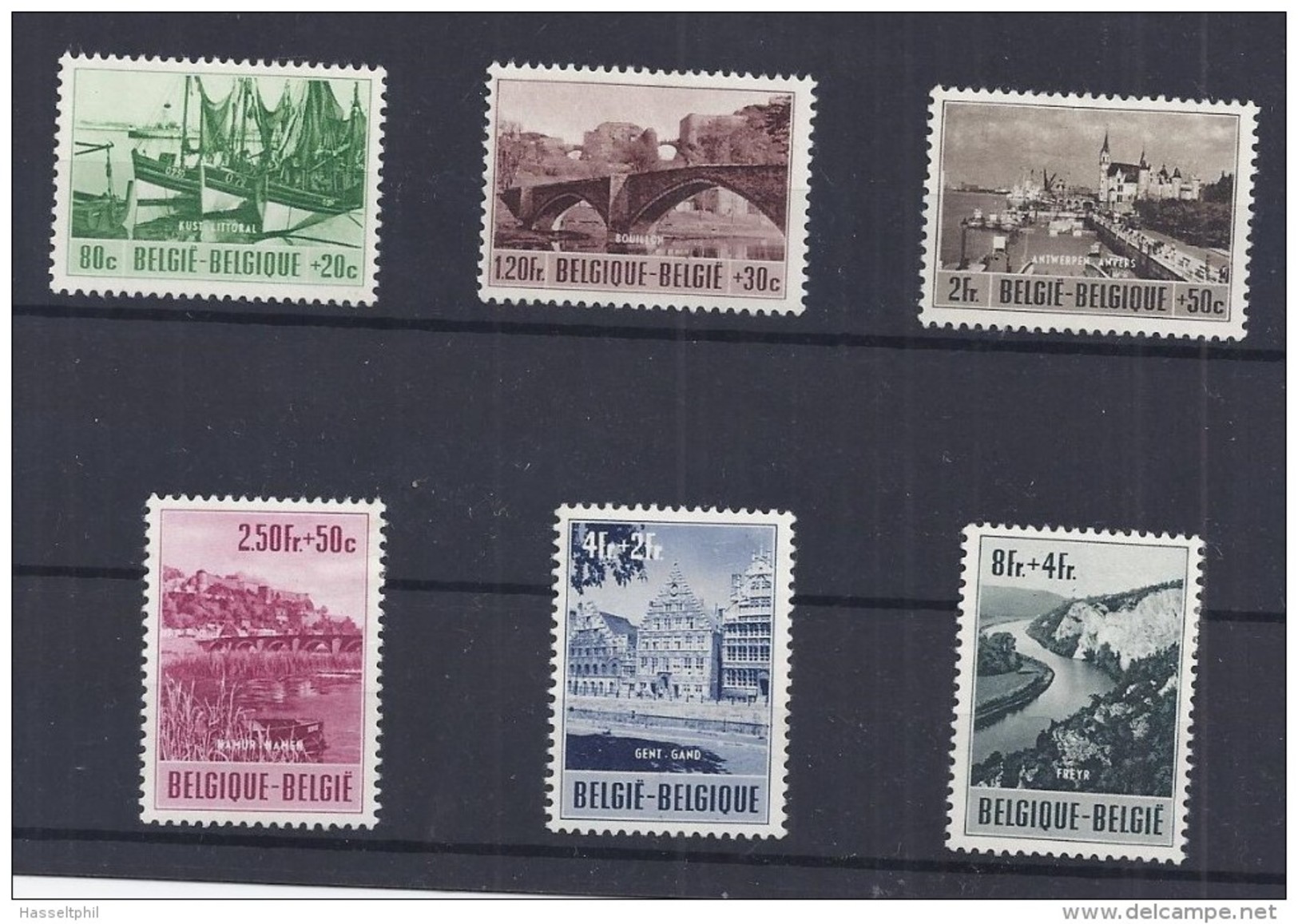 Belgie - Belgique 918/23  Culturele Uitgifte 1953 - Met Plakker - Charniere - Neufs
