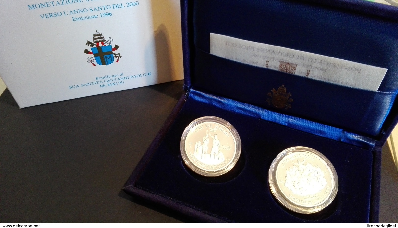 CITTA' DEL VATICANO YEAR 1996  - QUALITA' FDS - PROOF - VERSO L'ANNO SANTO 2000 - COPPIA  ARGENTO - Vaticano