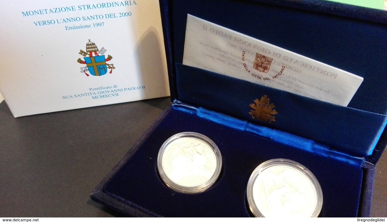 CITTA' DEL VATICANO YEAR 1997  - QUALITA' FDS - PROOF - VERSO L'ANNO SANTO 2000 - COPPIA  ARGENTO - Vatican