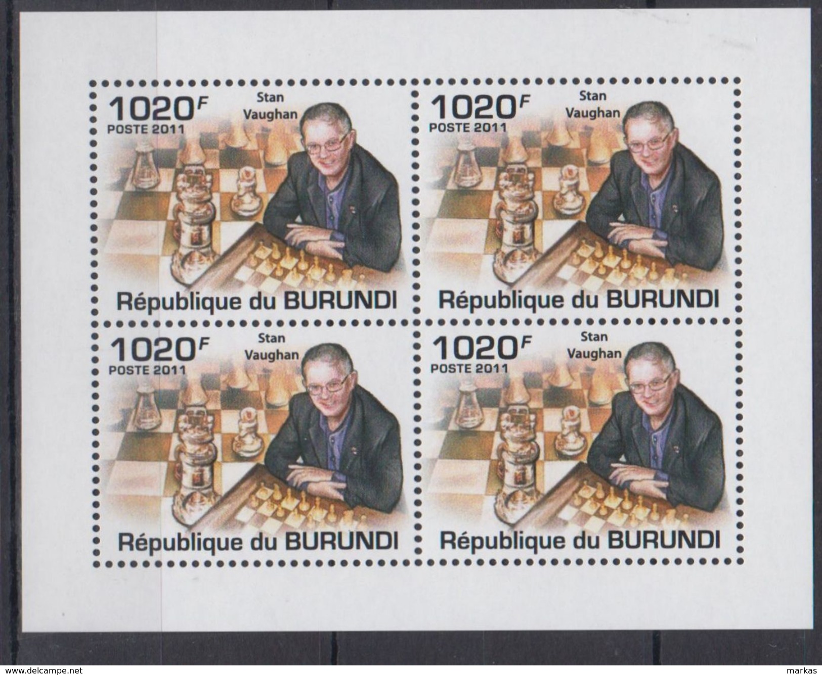 I55. Burundi - MNH - Games - Chess - 2011 - Schach