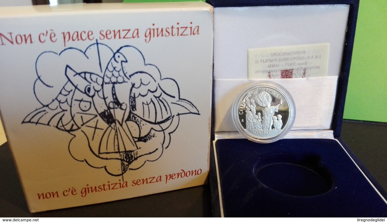 CITTA' DEL VATICANO - ANNO 2002 - 10€ Giornata Mondiale Della Pace FS ARGENTO - Tiratura 10.000 - Vaticano