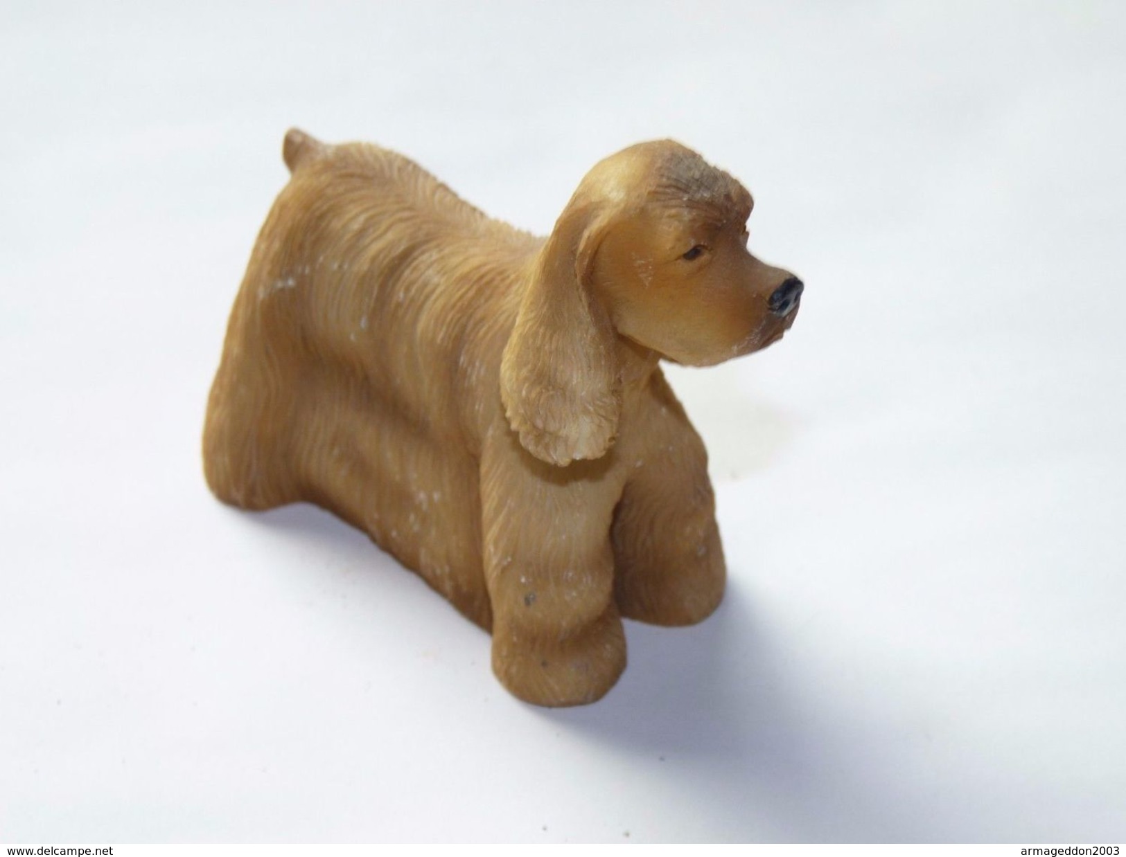 FIGURINE CHIEN RESINE / COCKER / 6.5 X 6.5 Cm Environ - Perros