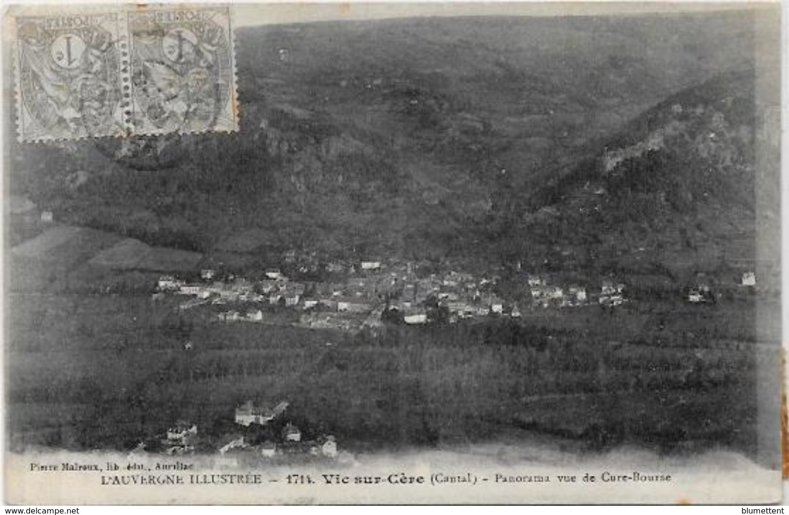 CPA Vic Sur Cère Cantal Auvergne Circulé - Sonstige & Ohne Zuordnung