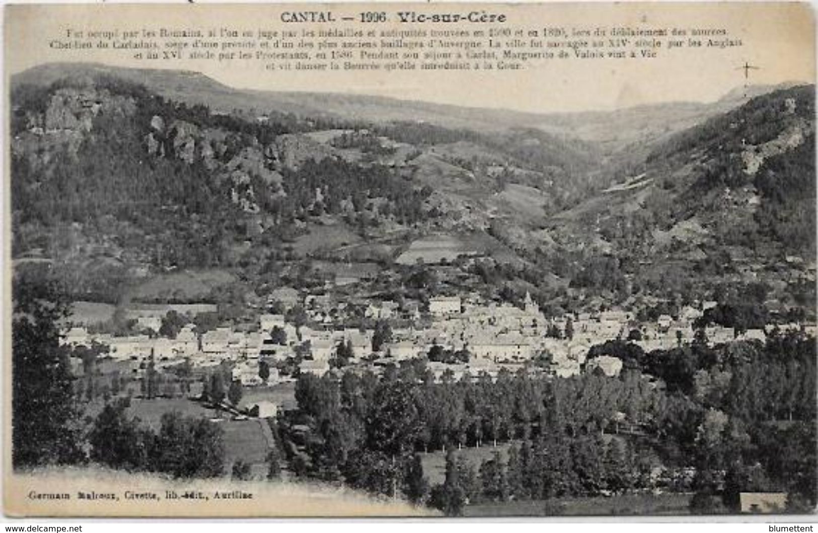 CPA Vic Sur Cère Cantal Auvergne Circulé - Autres & Non Classés