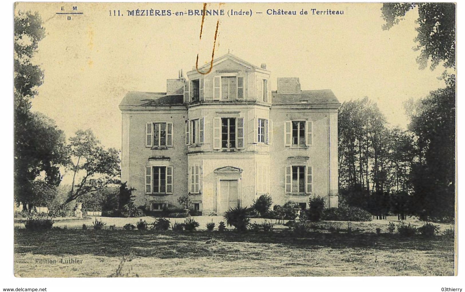 CPA 36 MEZIERES-EN-BRENNE CHATEAU DE TERRITEAU - Autres & Non Classés