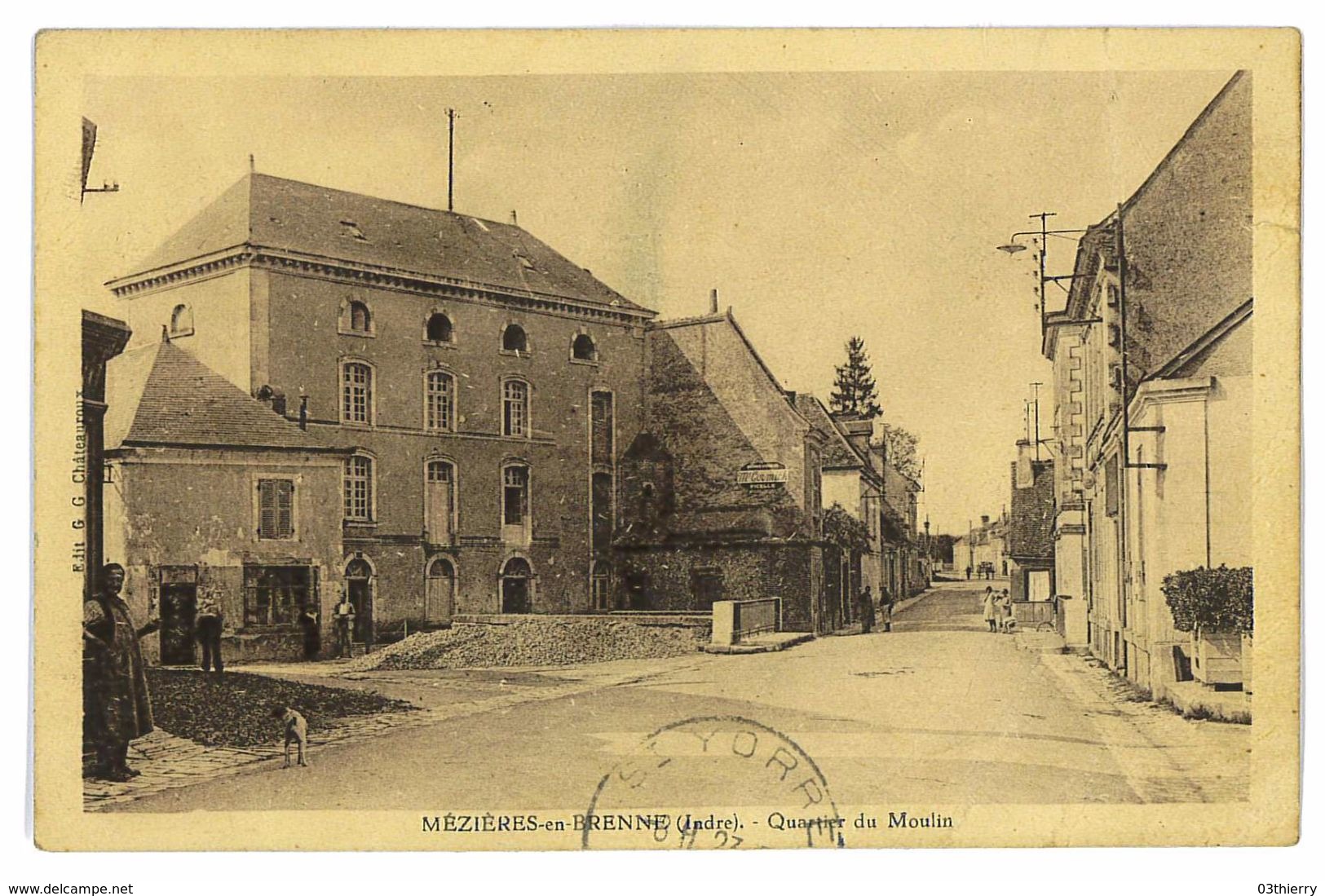 CPA 36 MEZIERES-EN-BRENNE QUARTIER DU MOULIN - Autres & Non Classés