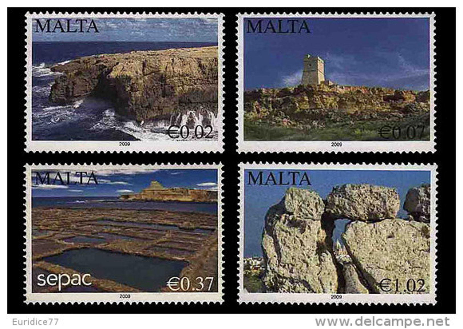 Malta 2009 - Scenery Stamp Set Mnh - Malta