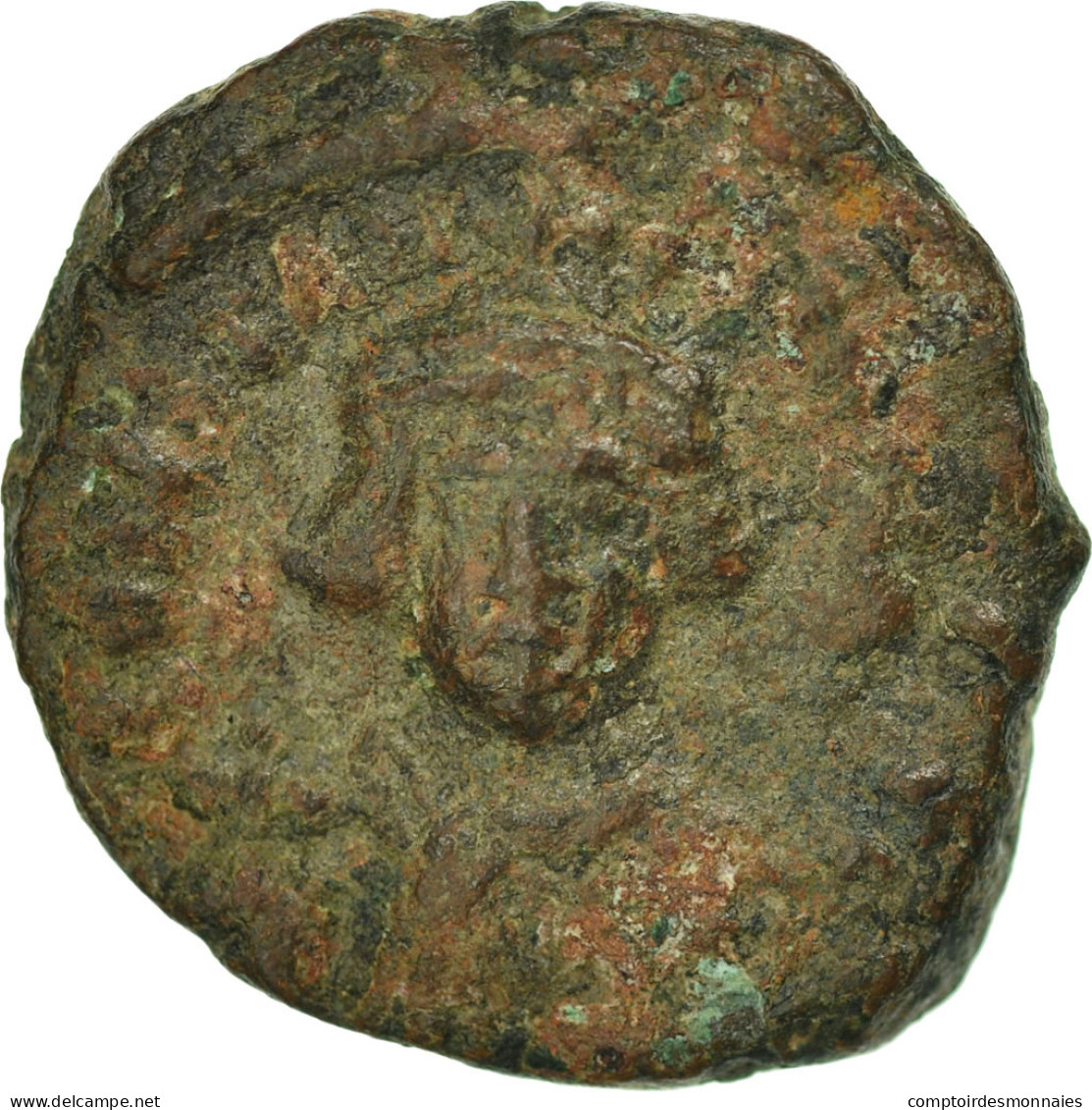 Monnaie, Constans II, Demi-Follis, 643-647, Carthage, TB, Cuivre, Sear:1057 - Bizantine