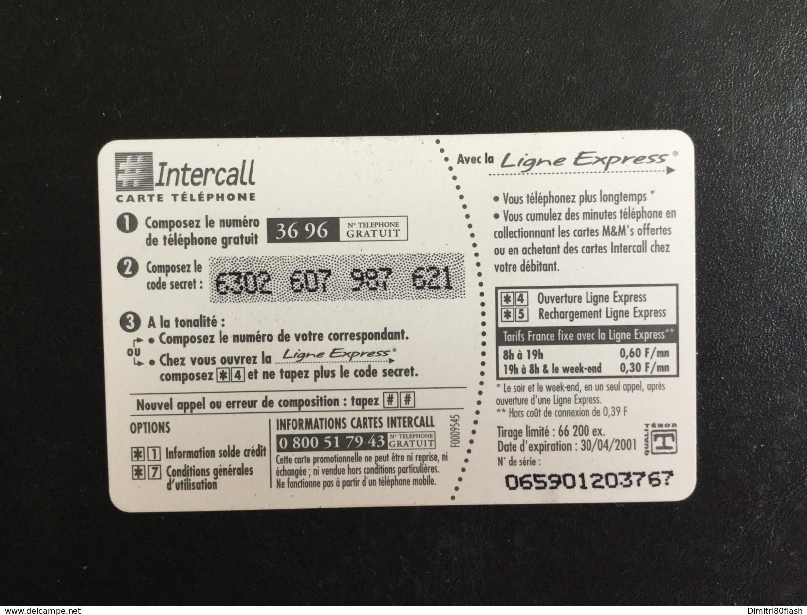 CARTE PREPAYEE INTERCALL - Other & Unclassified