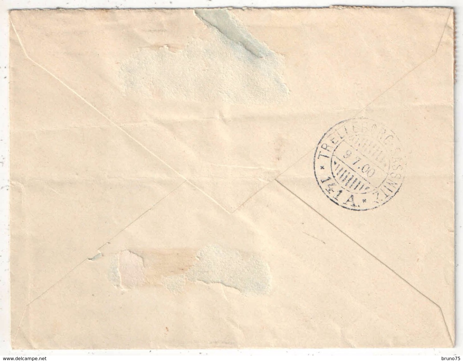 Norvège - YT 50 X 2 Sur Lettre (LSC) Pour Paris - 1900 - Cartas & Documentos