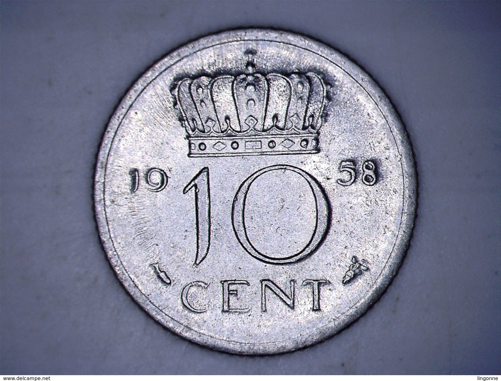 PAYS BAS - NETHERLANDS - 10 CENT 1958 - JULIANA - 1948-1980 : Juliana