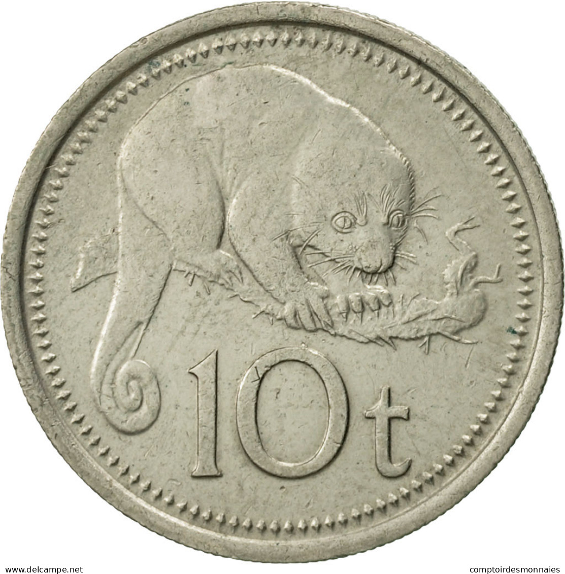 Monnaie, Papua New Guinea, 10 Toea, 1976, TTB, Copper-nickel, KM:4 - Papua New Guinea