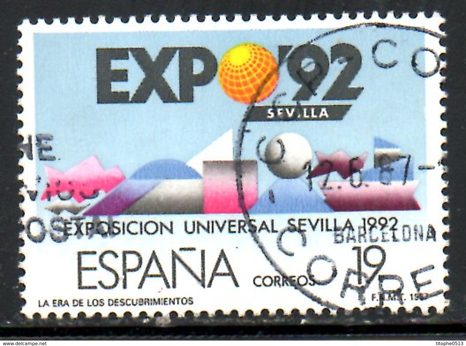 ESPAGNE. N°2493 Oblitéré De 1987. Expo'92. - 1992 – Séville (Espagne)