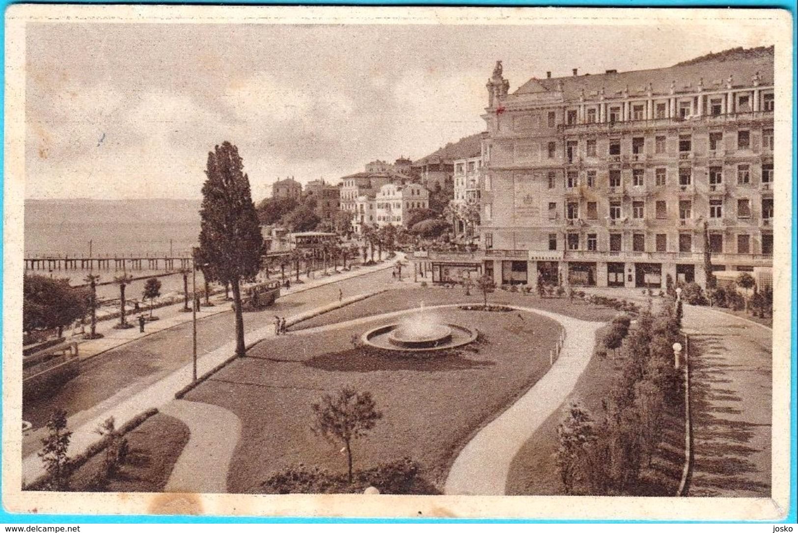 WW2 - YUGOSLAVIA ISTRIA PARTISANS ... ABBAZIA (1945.) .... MILITARY CENSURE RIJEKA ( FIUME ) Partizans Partisan Partizan - Poststempel