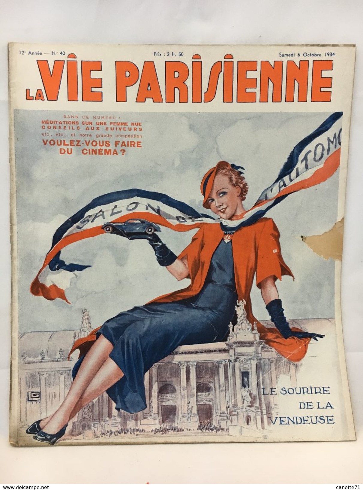 La Vie Parisienne  - N°40 - 6 Octobre 1934 - Revue érotique - 1900 - 1949