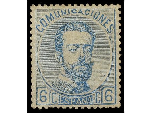 242 * ESPAÑA. Ed.119. <B>6 Cuartos</B> Azul. Excelente Centraje. PIEZA DE LUJO. Cert. GRAUS. Cat. 210€. - Autres & Non Classés