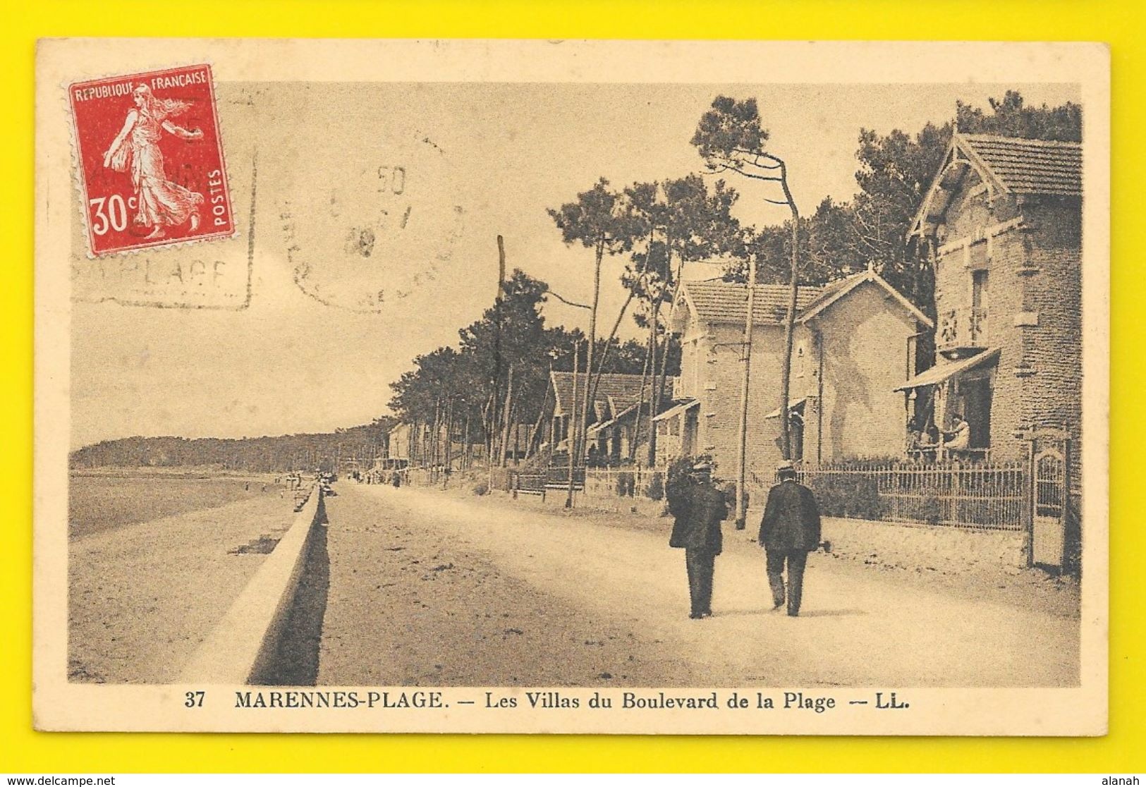 MARENNES-PLAGE Rare Les Villas Du Boulevard De La Plage (LL) Chte Mme (17) - Marennes