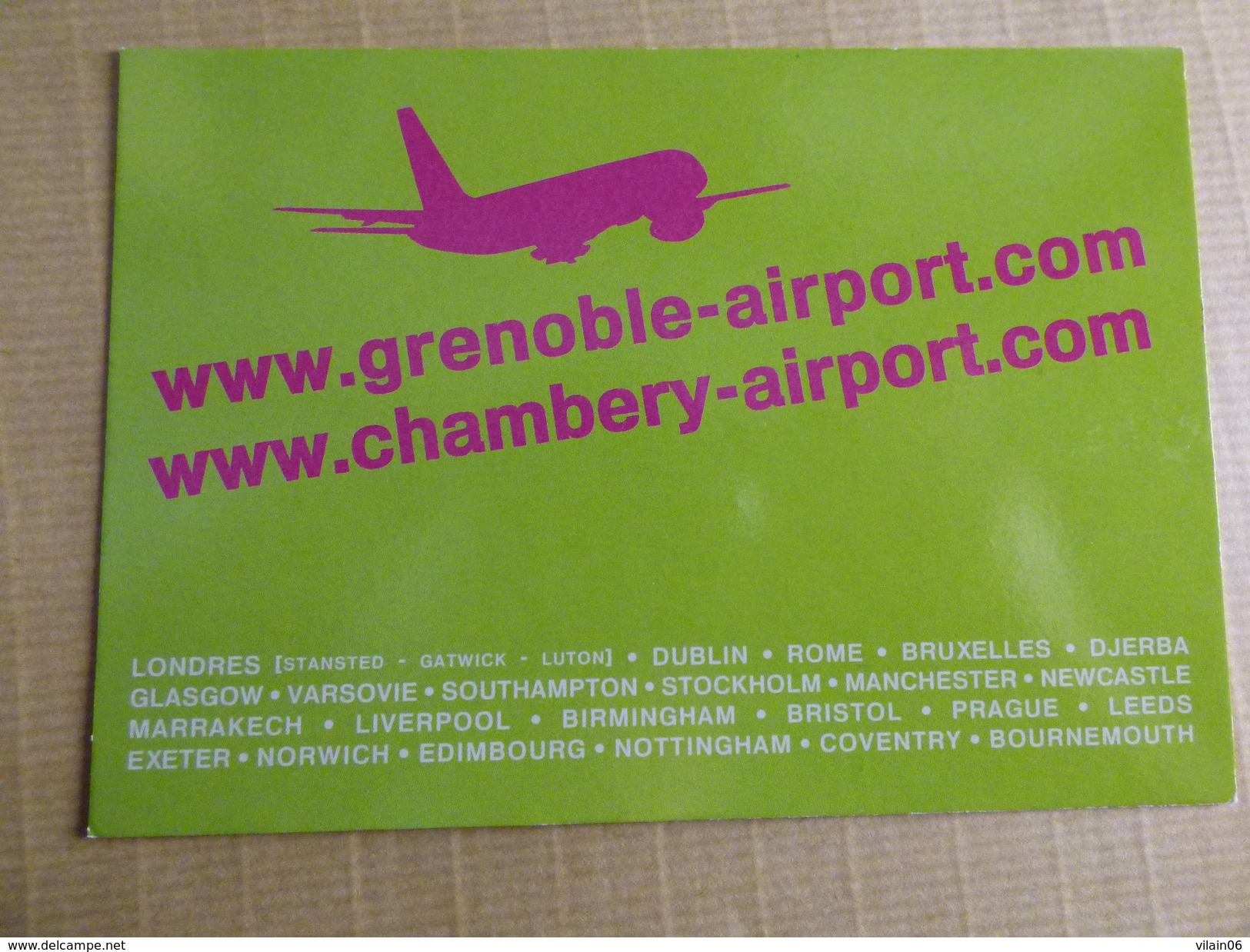 AIRPORT / FLUGHAFEN / AEROPORT     GRENOBLE ET CHAMBERY - Aerodrome