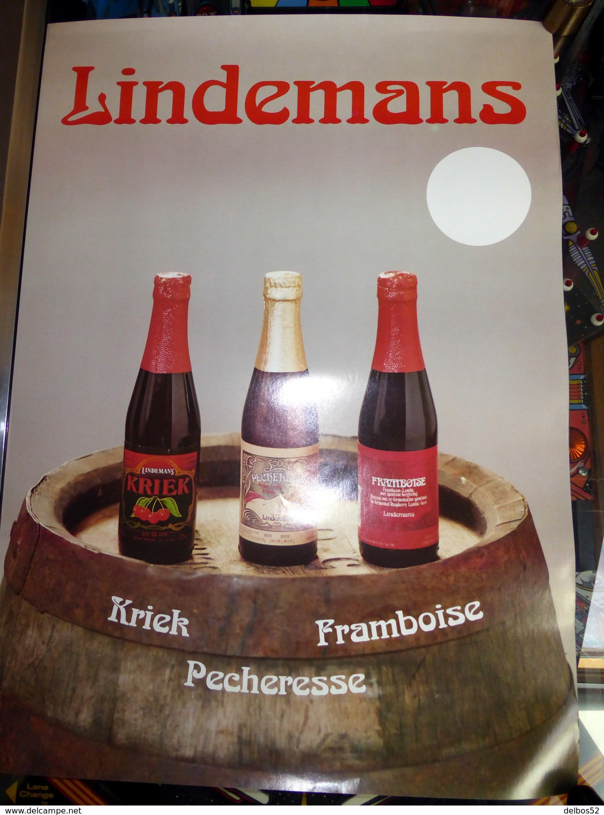 AFFICHE  : BIERE  "  LINDEMANS "  43 X 58 Cm - Posters