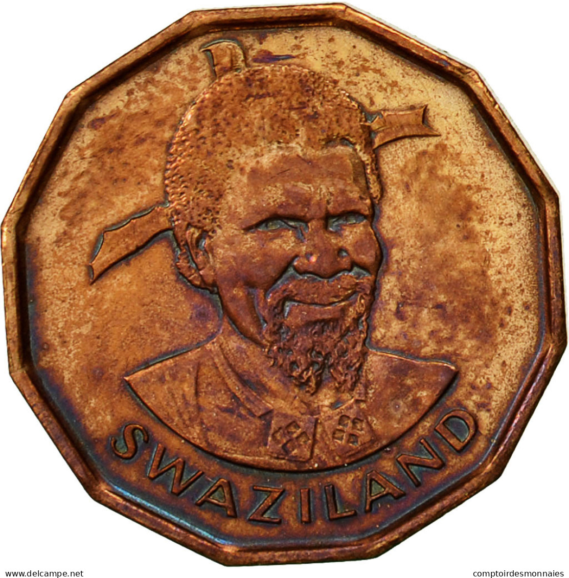 Monnaie, Swaziland, Sobhuza II, Cent, 1975, British Royal Mint, TTB, Bronze - Swasiland
