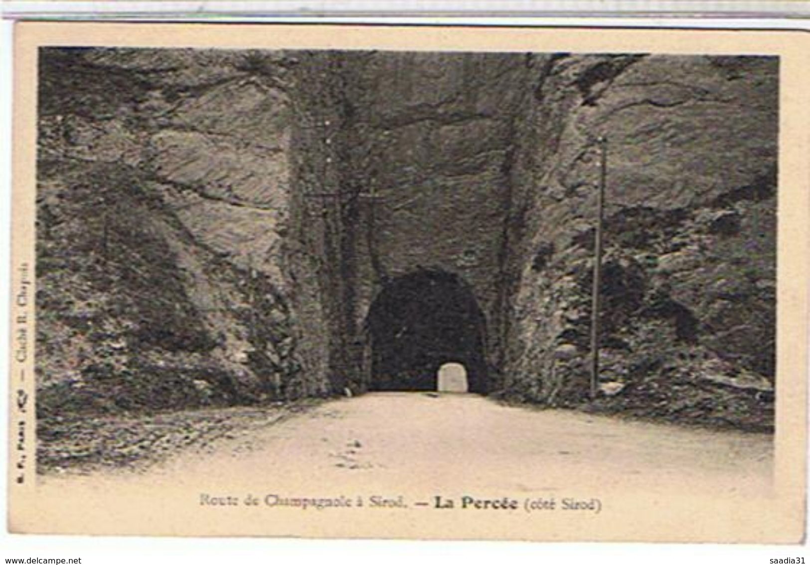 39..ROUTE  DE CHAMPAGNOLE  A SIROD  - LA PERCEE  ((COTE SIROD))   TBE   1F860 - Champagnole