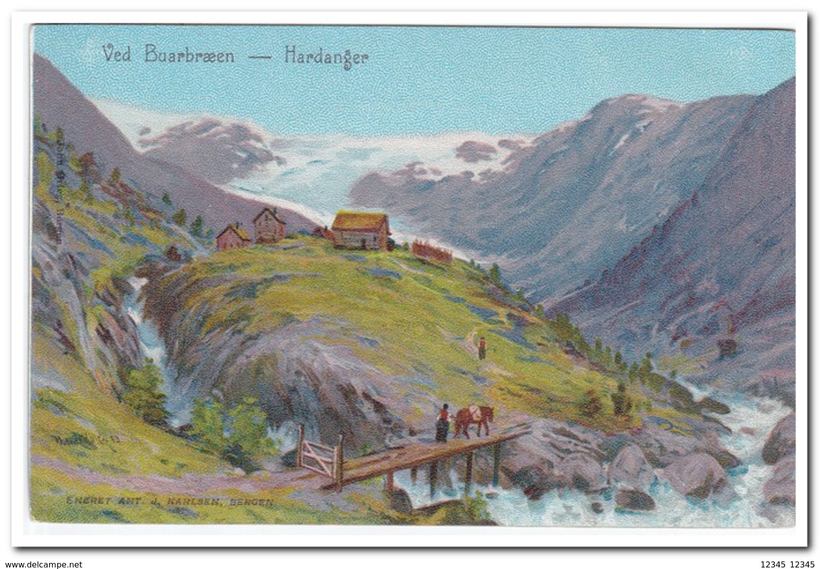 Noorwegen, Ved Buarbraeen-Hardanger - Noorwegen