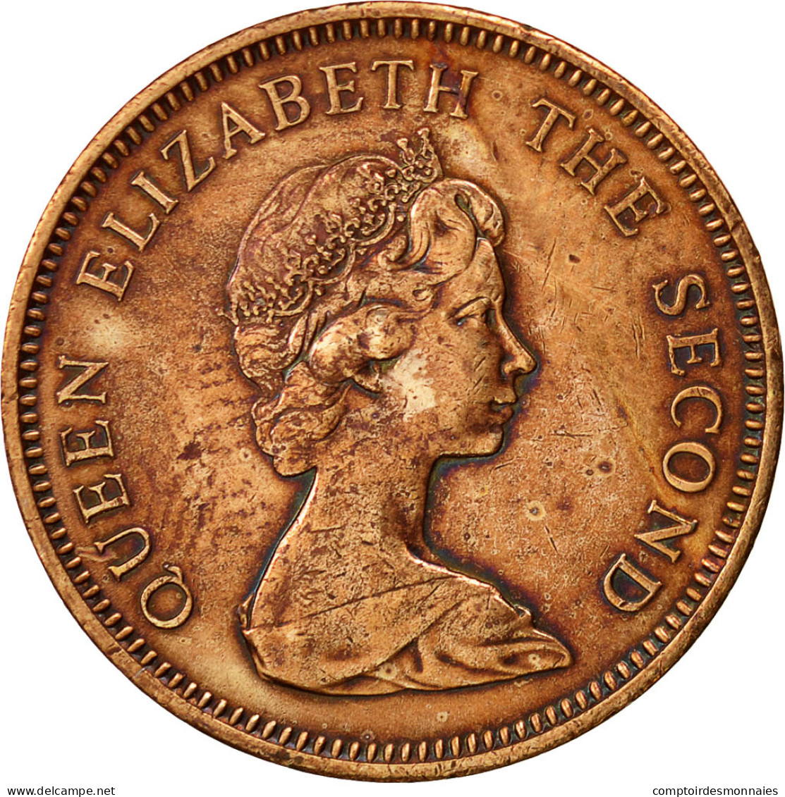 Monnaie, Jersey, Elizabeth II, New Penny, 1980, TTB, Bronze, KM:30 - Jersey