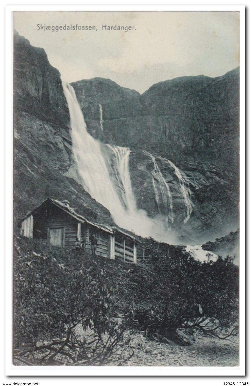 Noorwegen, Skjaeggedalsfossen, Hardanger - Noorwegen