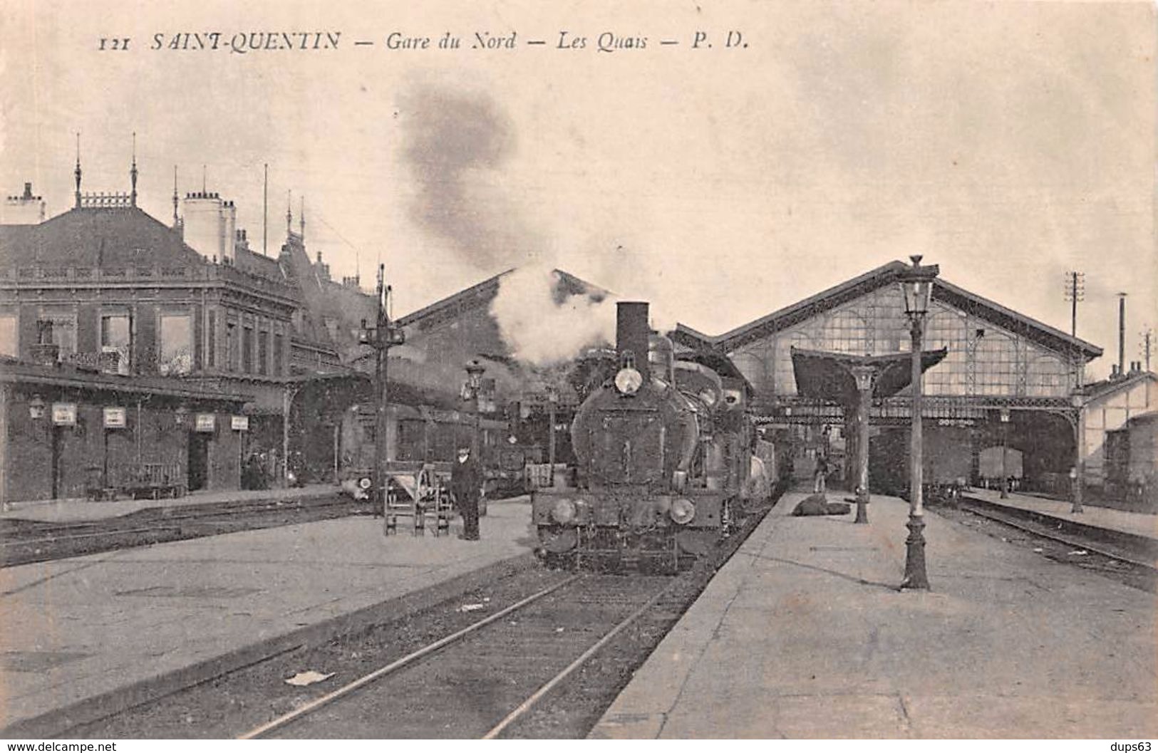 SAINT QUENTIN - Gare Du Nord - Les Quais - Très Bon état - Saint Quentin