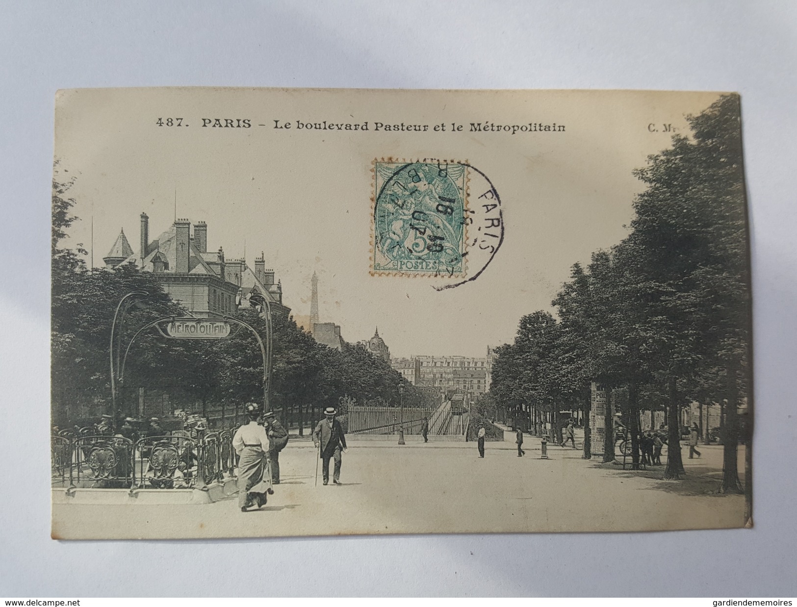 Paris - Le Boulevard Pasteur Et Le Métropolitain - CM éditeur - Métro Parisien, Gares
