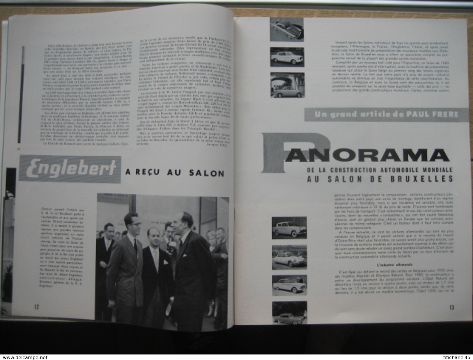 ENGLEBERT MAGAZINE N° 261 - 1960 - NUMERO SPECIAL DU SALON DE BRUXELLES - AUTOS - MOTOS - CAMIONS - TRACTEURS