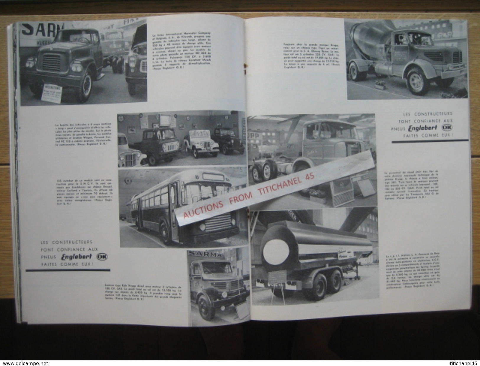 ENGLEBERT MAGAZINE N° 261 - 1960 - NUMERO SPECIAL DU SALON DE BRUXELLES - AUTOS - MOTOS - CAMIONS - TRACTEURS