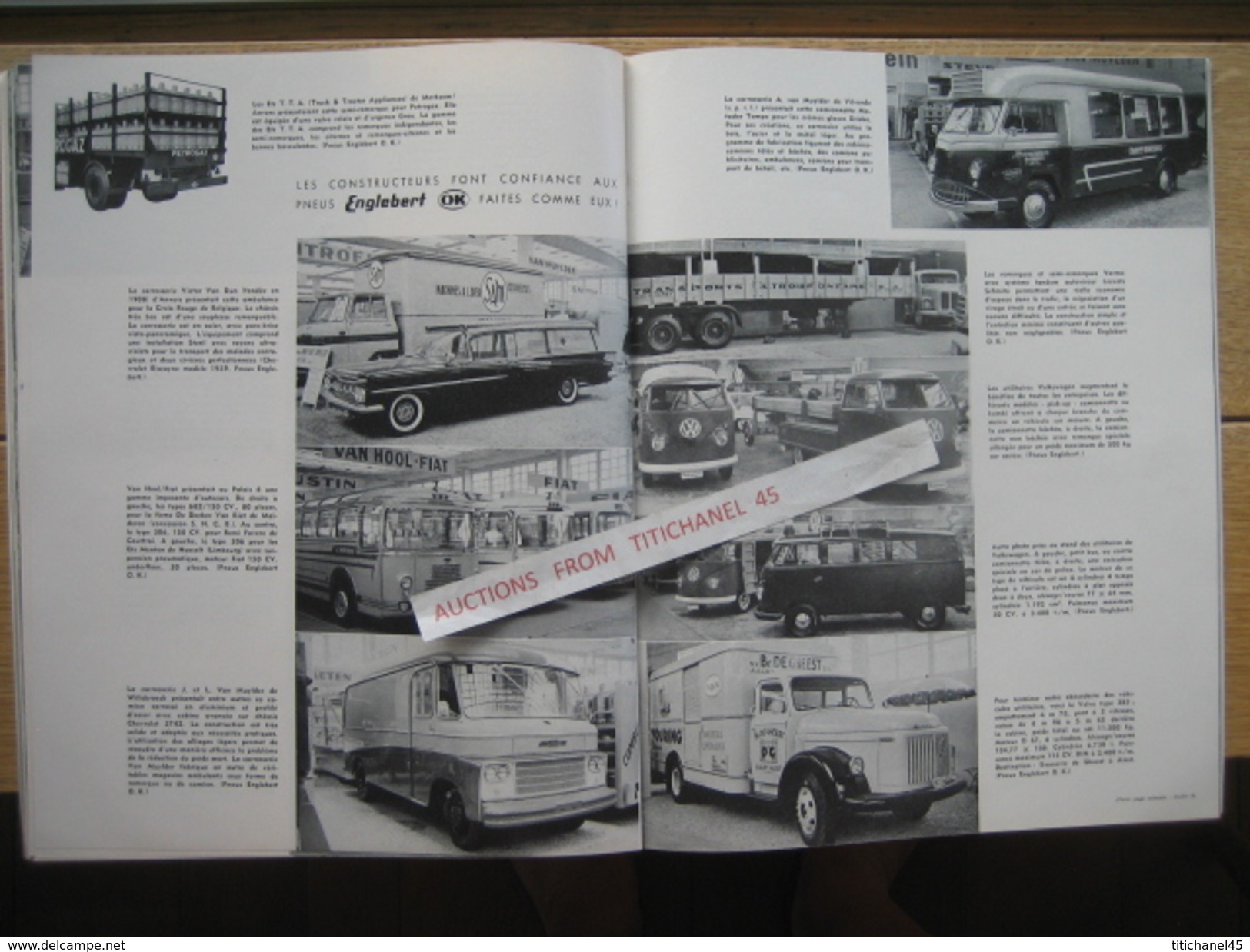 ENGLEBERT MAGAZINE N° 261 - 1960 - NUMERO SPECIAL DU SALON DE BRUXELLES - AUTOS - MOTOS - CAMIONS - TRACTEURS