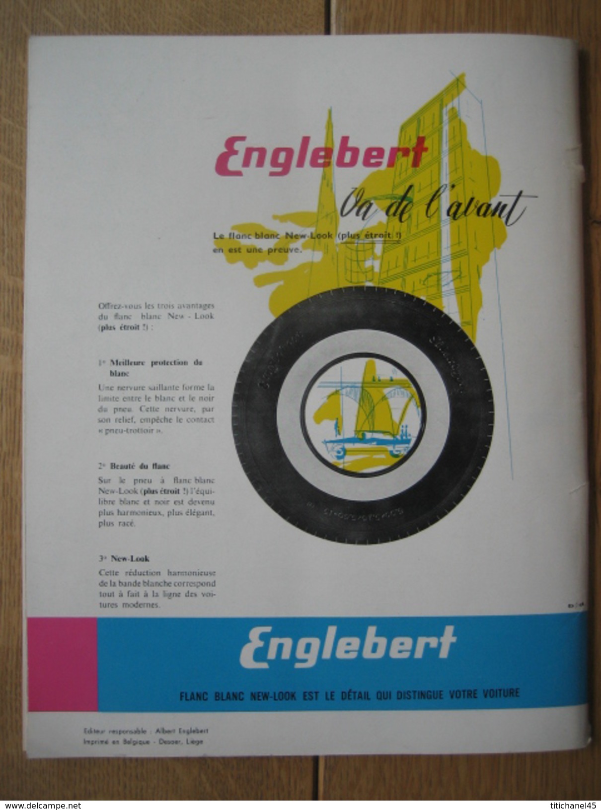 ENGLEBERT MAGAZINE N° 261 - 1960 - NUMERO SPECIAL DU SALON DE BRUXELLES - AUTOS - MOTOS - CAMIONS - TRACTEURS