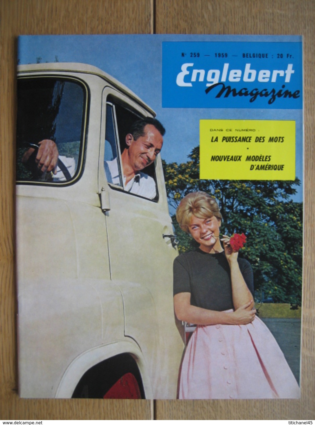 ENGLEBERT MAGAZINE N° 259 - 1959 - 60 Pages - Voitures