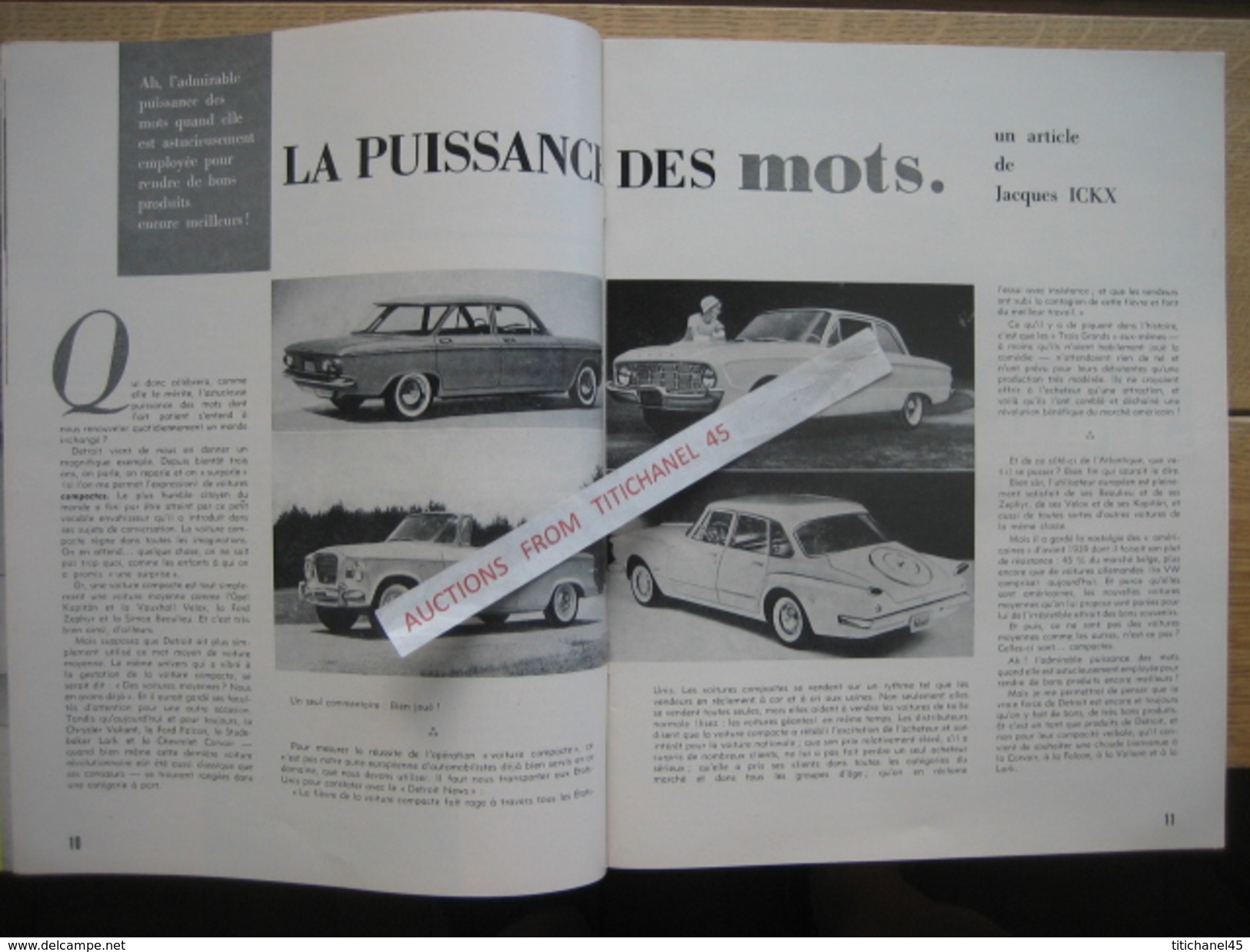 ENGLEBERT MAGAZINE N° 259 - 1959 - 60 Pages - Voitures