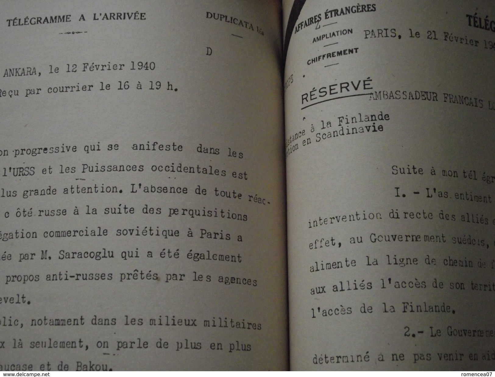 Les DOCUMENTS SECRETS de l'ETAT-MAJOR GENERAL FRANCAIS - Par les Autorités Allemandes - Guerre 1939-45 - WW2