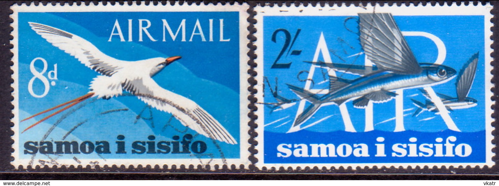 SAMOA 1965 SG #263-64 Compl. Set Used Air - Samoa