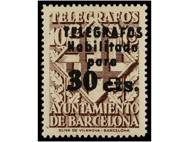 879 ** ESPAÑA: AYUNTAMIENTO DE BARCELONA. Ed.T 17/20. SERIE Completa. LUJO. Cert. E. SORO. Cat. 595€. - Otros & Sin Clasificación