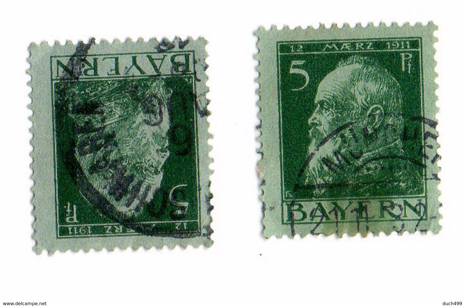 Vends 2  Timbre Baviere 1911 - Autres - Europe