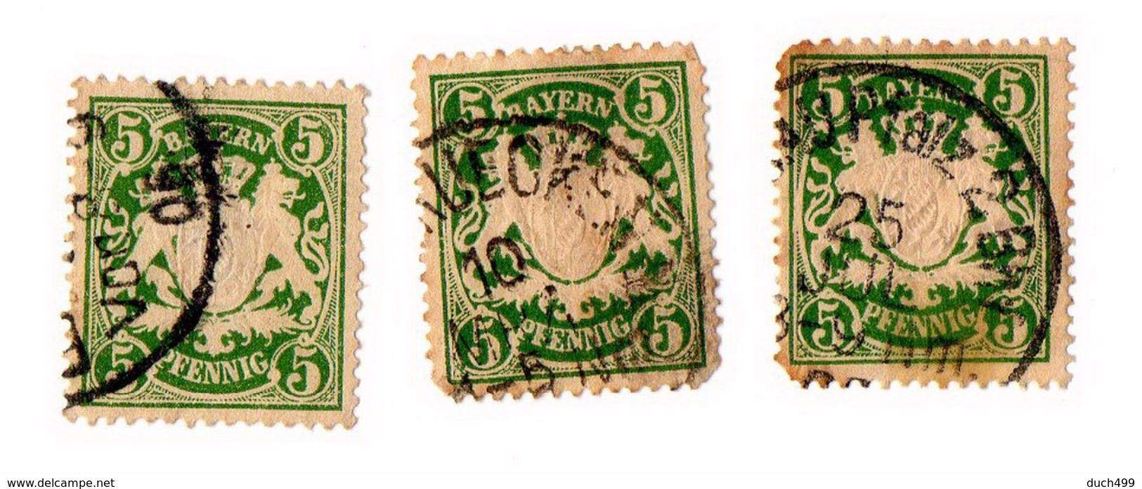 Vends 3  Timbre Baviere - Andere-Europa