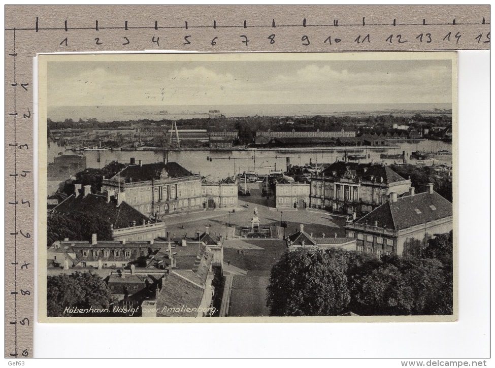 Kobenhavn - Udsigt Over Amalienborg (1947) - Danemark