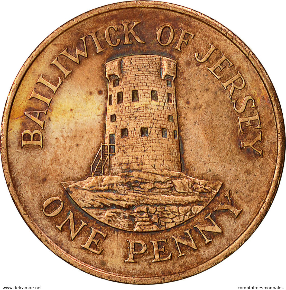 Monnaie, Jersey, Elizabeth II, Penny, 1983, TTB, Bronze, KM:54 - Jersey