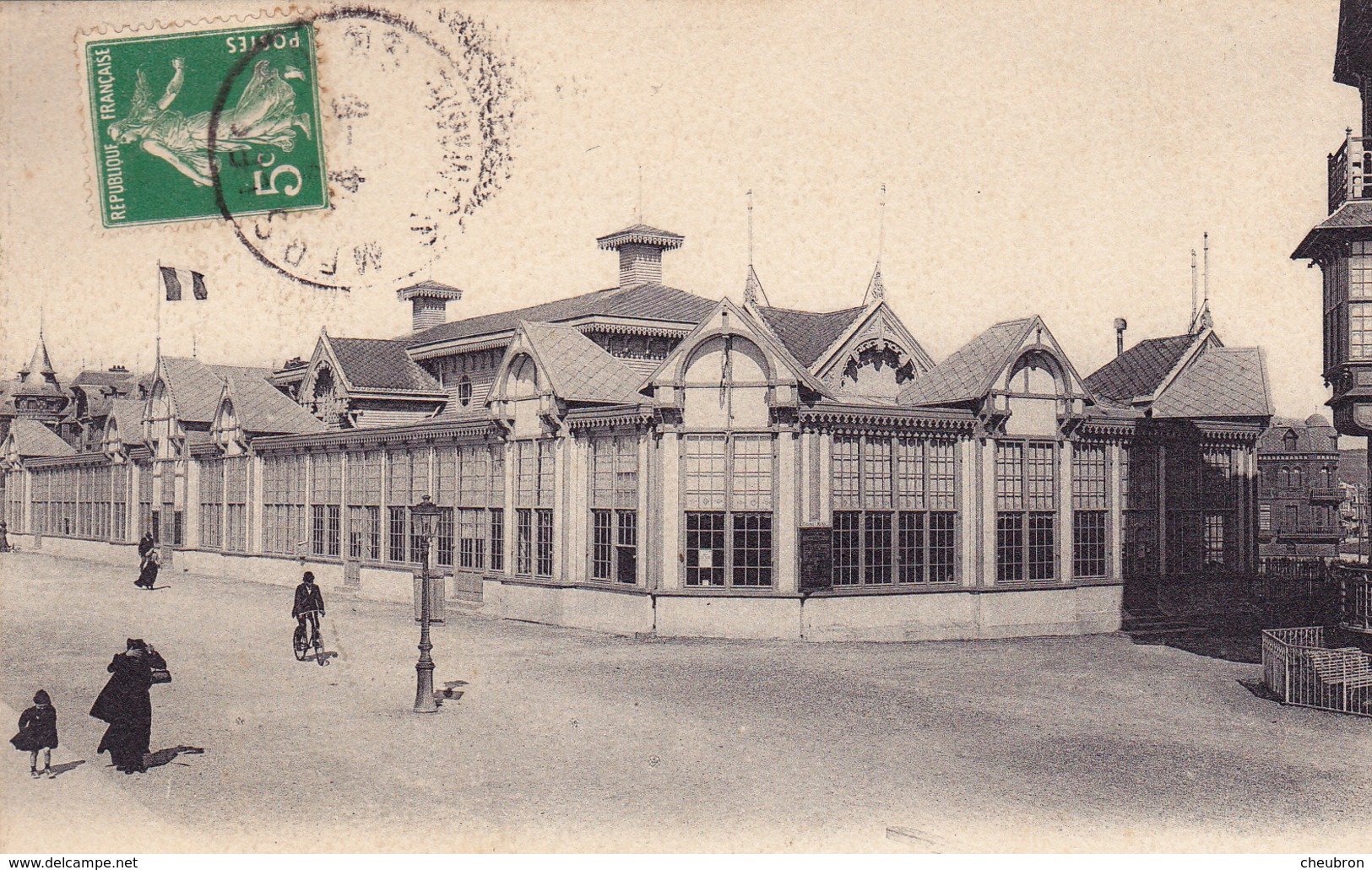 80. MERS LES BAINS. CPA. VUE PEU COURANTE DU CASINO. ANNÉE 1913 - Mers Les Bains