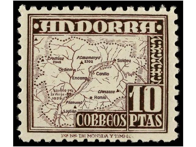 1194 ** COLONIAS ESPAÑOLAS: ANDORRA. Ed.45/58. SERIE COMPLETA. LUJO. Cat. 210€. - Autres & Non Classés