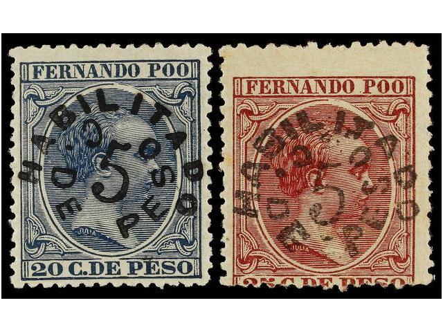 1211 */(*) COLONIAS ESPAÑOLAS: FERNANDO POO. Ed.31/33, 37/39. Conjunto De 6 Valores, Algún Leve Defecto. Raros. Cat. 934 - Sonstige & Ohne Zuordnung